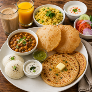 North Indian breakfast